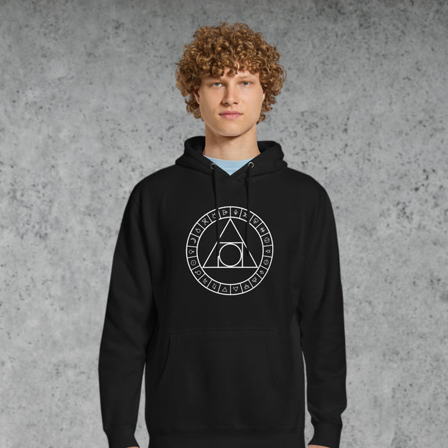 Philosopher's Stone Hoodie With Alchemy Symbols | Sacred Geometry Pullover