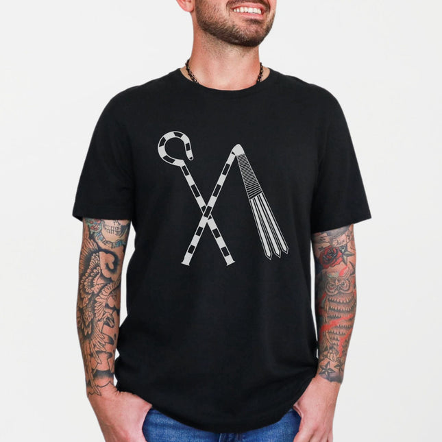 Crook & Flail Pharaoh T-Shirt | Ancient Egyptian Unisex Graphic Tee Shirt