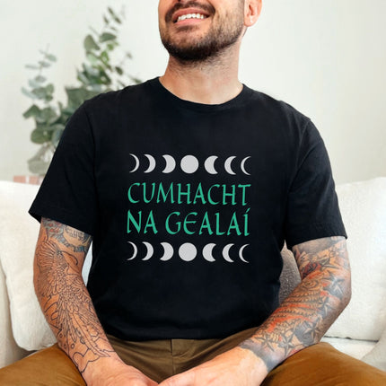 Cumhacht na Gealaí Irish Lunar Phases T-Shirt |  Power of the Moon Tee