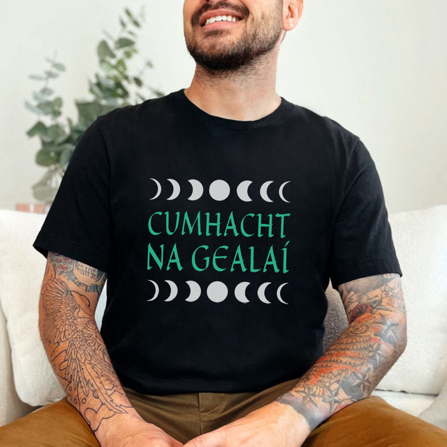 Cumhacht na Gealaí Irish Lunar Phases T-Shirt |  Power of the Moon Tee