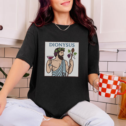 Dionysus Greek God of Wine T-Shirt | Mythology Graphic Comfort Colors Tee