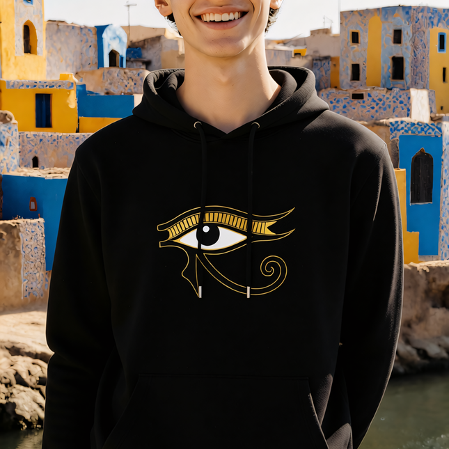 Egyptian Eye of Horus Hoodie | Ancient Egypt Unisex Pullover V2