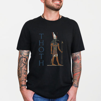 Thoth Egyptian God Ibis T-Shirt | Egyptian Mythology Graphic Tee Shirt