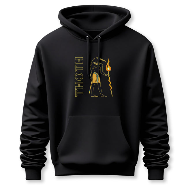 Thoth Hoodie & Flaming Staff Hoodie | Ancient Egyptian God Unisex Pullover V2