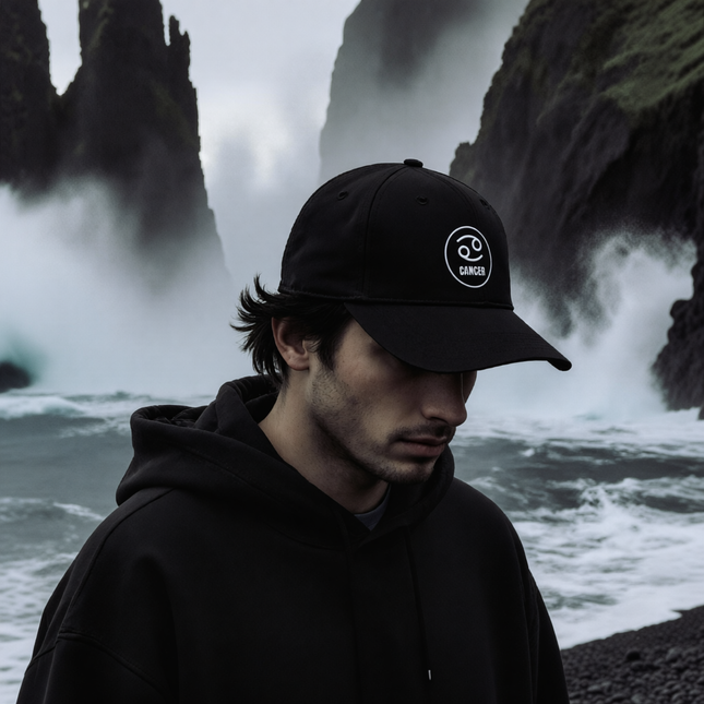 Embroidered Cancer Zodiac Hat | Casual Cap V2
