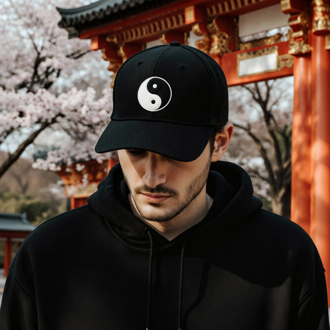 Yin Yang Hat | Yin-Yang Symbol Embroidered Baseball Cap