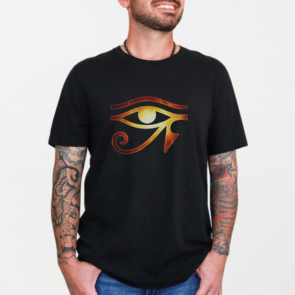 Eye of Ra Fiery T-Shirt | Egyptian Sun Symbol Mythology Unisex Tee Shirt