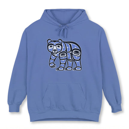 Haida Bear Formline Native American Hoodie | Indigenous Northwest Coast Pullover Hoodie
