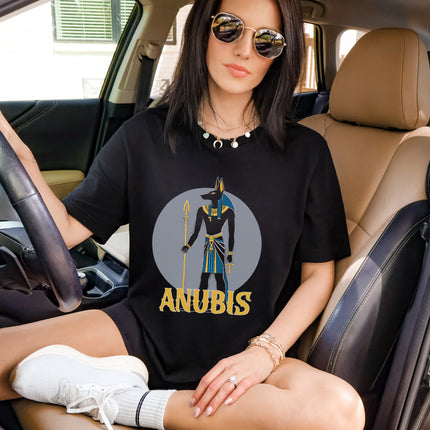 Anubis Egyptian God T-Shirt | Ancient Egypt Graphic and Text Tee Shirt