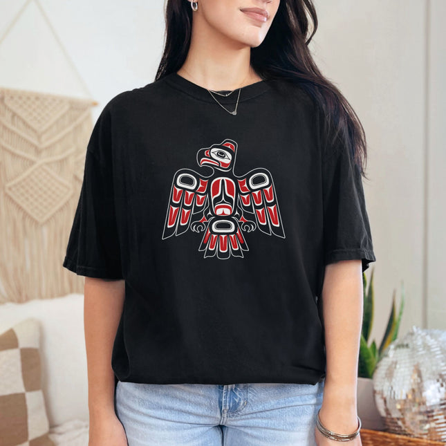 Pacific Northwest Raven Formline T-Shirt | Haida Native American Graphic Tee