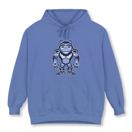 Haida Sasquatch Hoodie | Bigfoot First Nations Art Unisex Pullover Hoodie