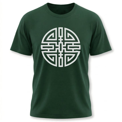 Unisex t-shirt featuring the Chinese Cai symbol of prosperity and good luck.