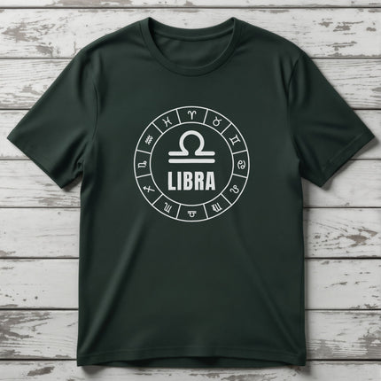 Libra Zodiac Sign Astrology T-Shirt | Symbolic Design Unisex Tee | V7
