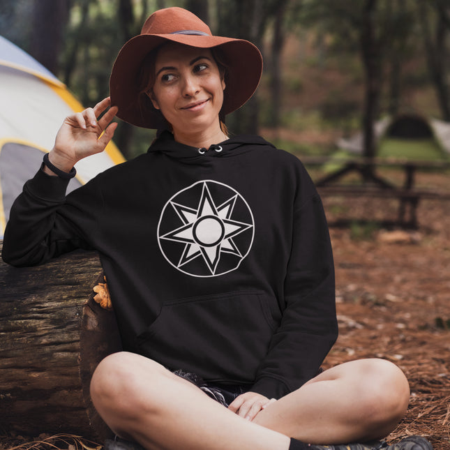 Star of Ishtar Hoodie | Mesopotamian Goddess Unisex Pullover Fleece Design