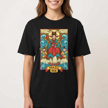 Mazu 媽祖 Sea Goddess Chinese Mythology T-Shirt Graphic Tee | Unisex Tee V1