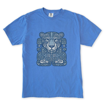 Mayan Jaguar T-Shirt | Ancient Mesoamerican Tribal Art Graphic Tee Shirt