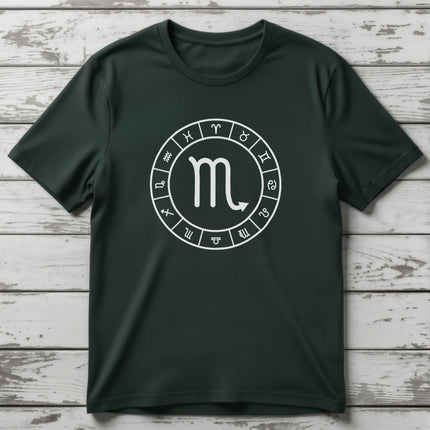 Scorpio Zodiac Sign T-Shirt | Astrology Symbol Unisex Tee | V2