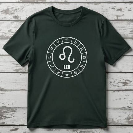 Leo Zodiac Sign T-Shirt | Astrology Horoscope Unisex Tee | V6