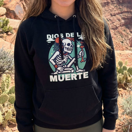 Yum Kimil Mayan Skeleton Hoodie | Death God Mythology Graphic Pullover V1