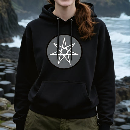 Sacred Geometry Octagram Hoodie | Unisex Graphic Pullover V2