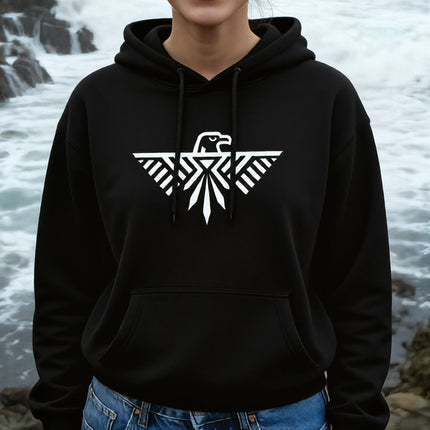 Thunderbird Eagle Hoodie |  Native American Inspired Graphic Unisex Pullover V1