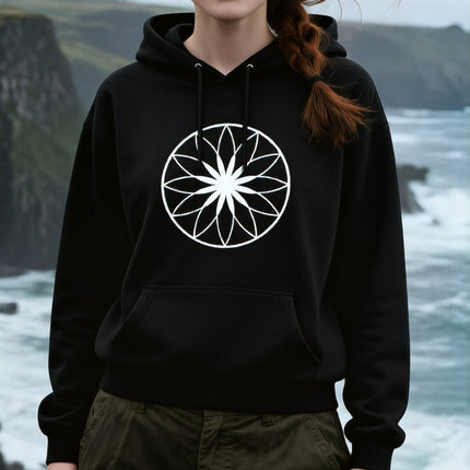 Lotus of Life Hoodie | Sacred Geometry Graphic Unisex Pullover V1