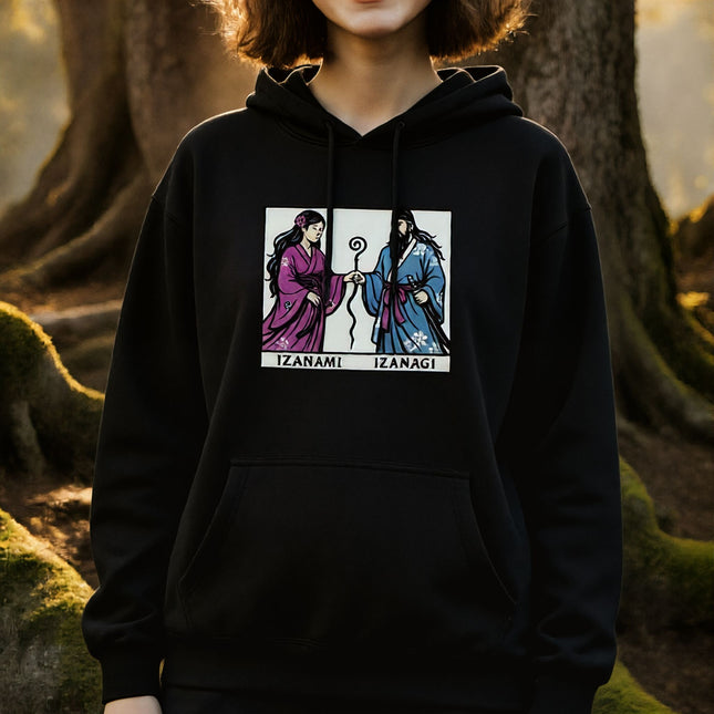 Izanami Izanagi Japanese Mythology Hoodie | Shinto Creator Gods Graphic Pullover