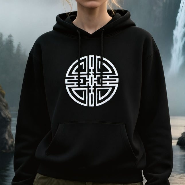 Cai Symbol Pullover Hoodie |  Chinese Wealth Unisex Pullover V1
