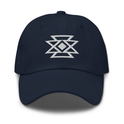 Native American Butterfly Embroidered Hat  | Geometric Design Baseball Cap