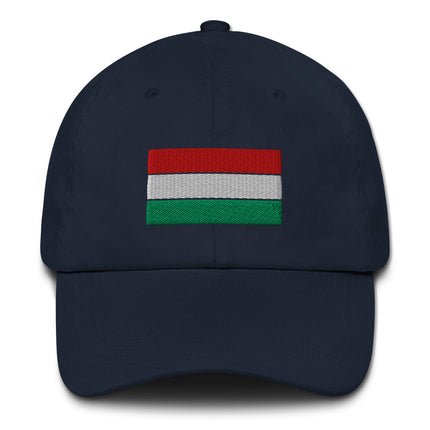 Embroidered Hungarian flag baseball cap for country pride.