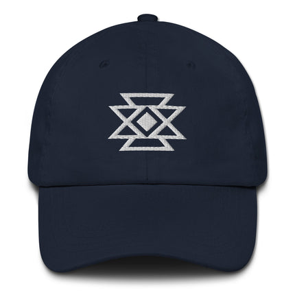 Native American Butterfly Embroidered Hat  | Geometric Design Baseball Cap