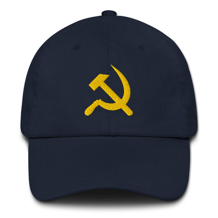 Hammer & Sickle Baseball Cap | Communist USSR Symbol Embroidered Dad Hat