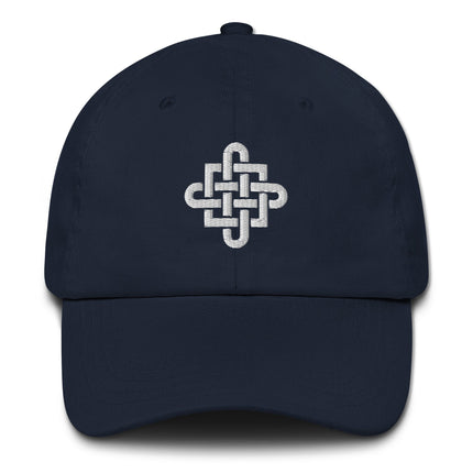 Celtic Cross Embroidered Dad Hat | Knotwork Unstructured Baseball Cap