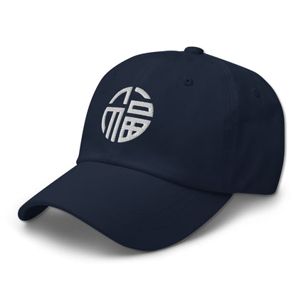 Black baseball cap featuring the Fu Symbol for good fortune and blessings in Chinese culture.