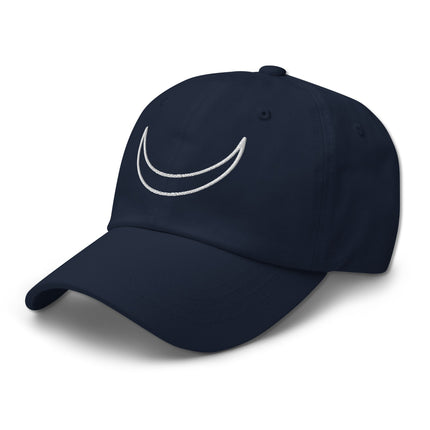 **Option 1 (Most Direct & Concise):**
Crescent moon embroidered baseball cap with celestial lunar symbol design.

**Option 2 (Focus on Style/Design):**
Stylish baseball cap featuring detailed crescent moon embroidery and lunar symbols.

*(Self-Correction/SEO Note: Both options are under the character limit, natural, and prioritize the key visual elements—crescent moon, embroidery, and cap type.)*