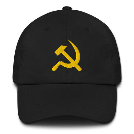 Hammer & Sickle Baseball Cap | Communist USSR Symbol Embroidered Dad Hat