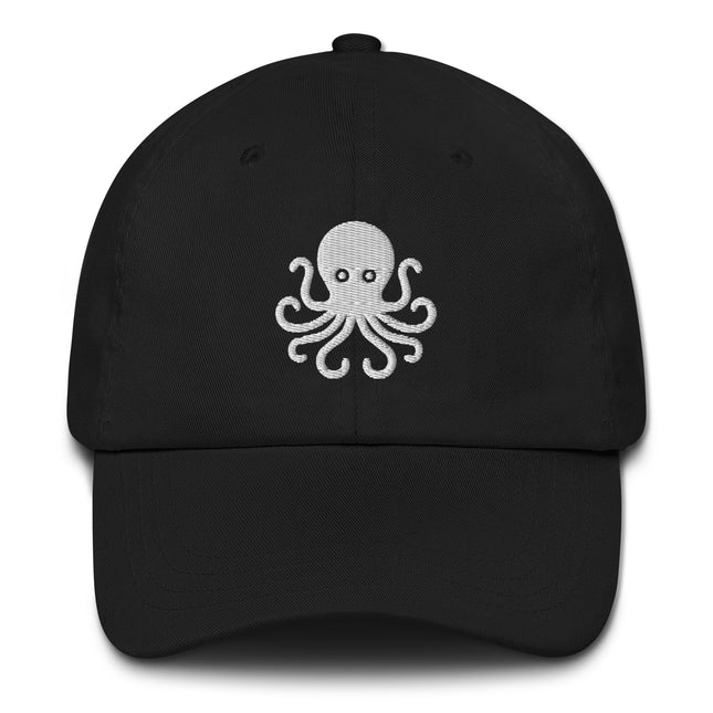 Octopus Embroidered Dad Hat | Nautical Sea Creature Unstructured Baseball Cap