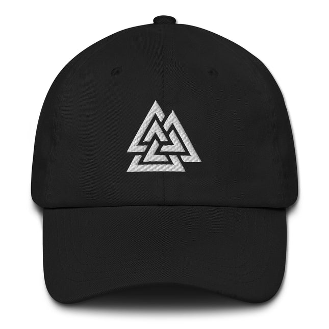 Norse Valknut Symbol Baseball Cap | Viking Warrior's Knot Embroidered Hat