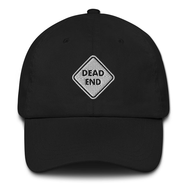 Dead End Baseball Cap | Embroidered Road Sign Warning Symbol Dad Hat