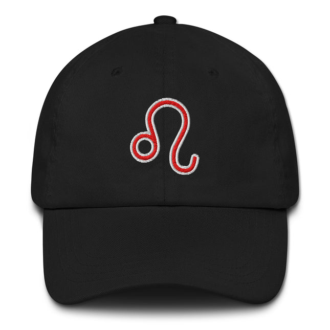 Leo Zodiac Symbol Embroidered Dad Hat | Astrology Sign Baseball Cap
