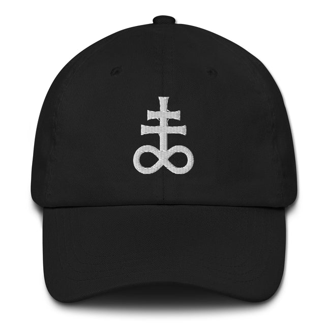 Leviathan Cross Baseball Cap | Brimstone Symbol Embroidered Dad Hat