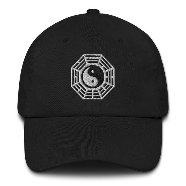 Bagua Yin Yang Embroidered Hat | Eight Trigrams Unstructured Baseball Cap