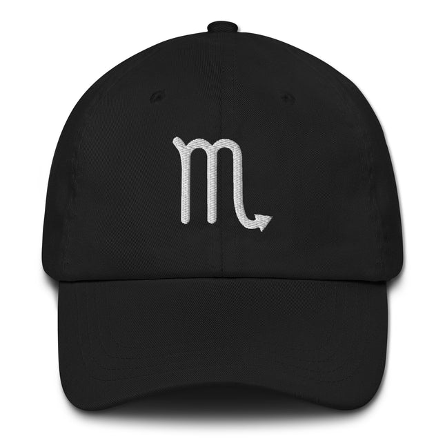 Scorpio Zodiac Baseball Cap |  Astrology Symbol Embroidered Dad Hat