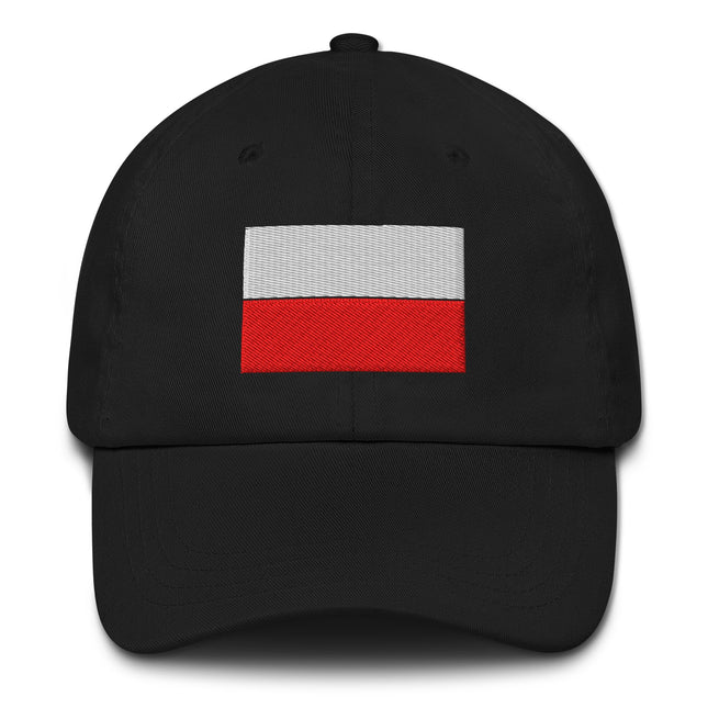 Poland Flag Embroidered Dad Hat | Polish Pride Unstructured Baseball Cap