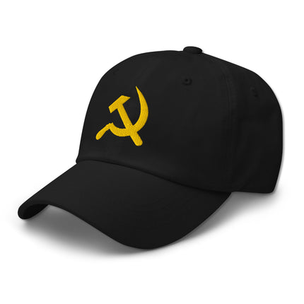 Hammer & Sickle Baseball Cap | Communist USSR Symbol Embroidered Dad Hat