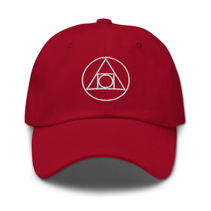 Sacred Geometry embroidered hat with Philosopher's Stone design baseball cap.