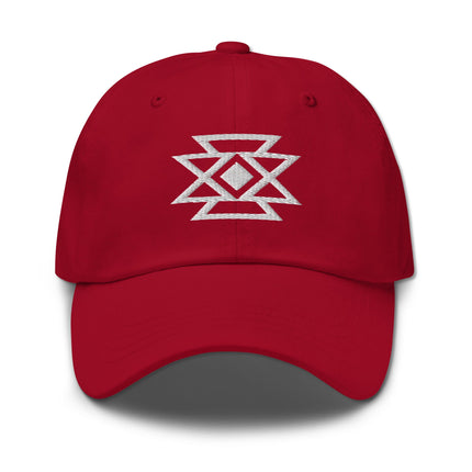 Native American Butterfly Embroidered Hat  | Geometric Design Baseball Cap