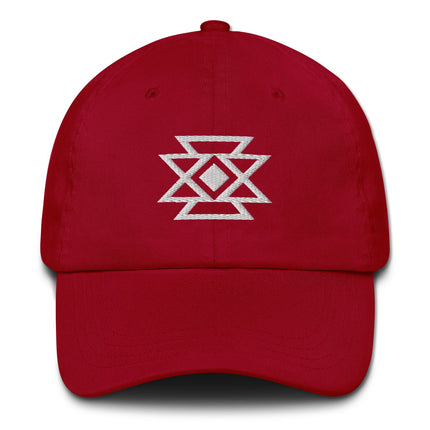 Native American Butterfly Embroidered Hat  | Geometric Design Baseball Cap