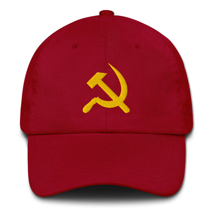 Hammer & Sickle Baseball Cap | Communist USSR Symbol Embroidered Dad Hat