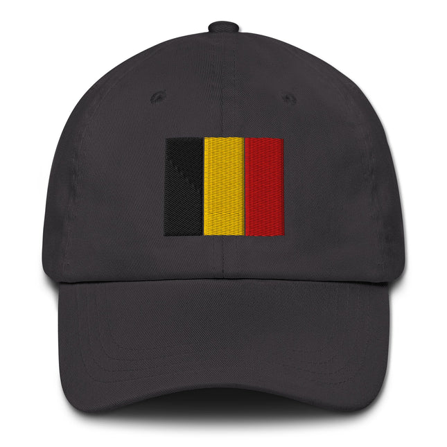 Belgium Flag Baseball Cap | Belgian Black Yellow Red Embroidered Hat